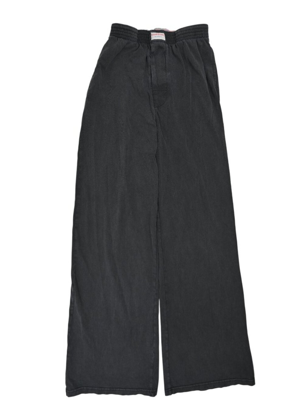 Alexander Wang Bodywear Wide-Leg Lounge Pants in Washed Black